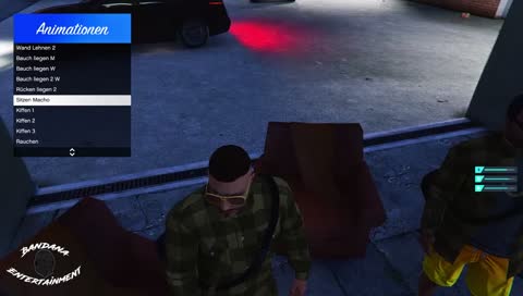 In den Sessel getreten 