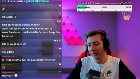 24 timers stream regl