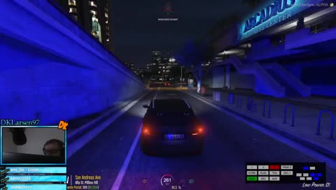 han køre som en brække arm