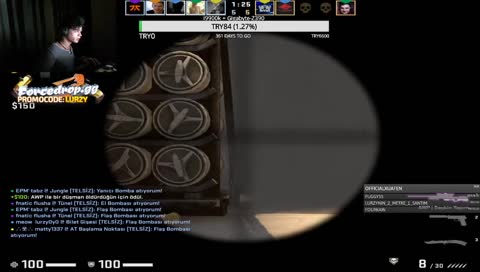 Lurzy insane noscope flick in FPL