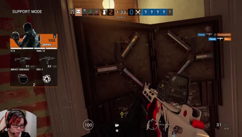 James with a hilarious clutch
