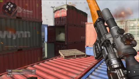 360 noscope while playing on controller for the first time