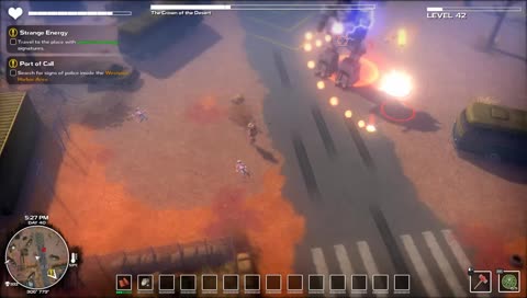 Grafin takes down evil robot!