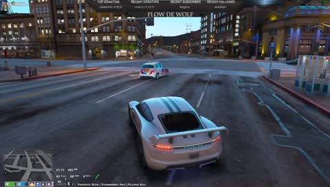 DAMNN police chase with the gang <3
