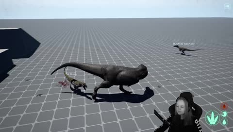 Rex biting with his butt