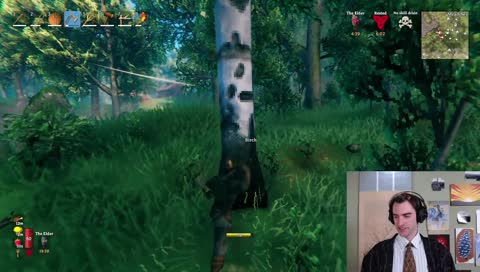 Grimmsheldon gets hit by a tree