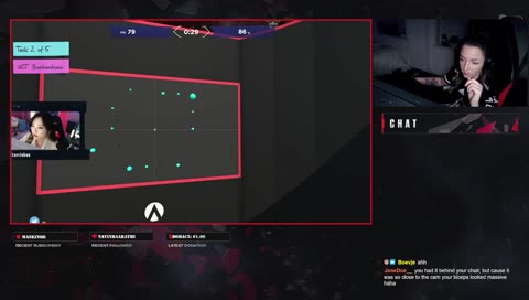 Petra's massive biceps