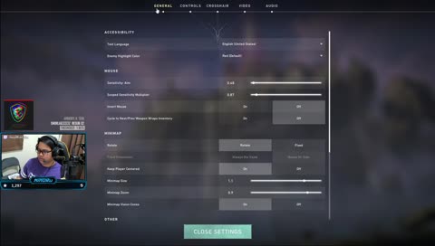 vlr mouse&crosshair setting