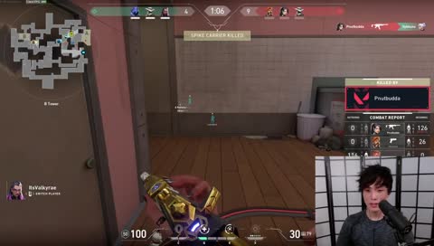 Rae gets electrocuted while playing Valorant