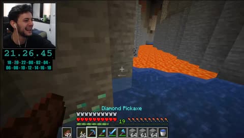 Forever tacando diamante na lava