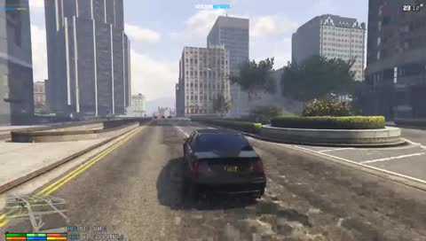 Chris køre en ud over broen HAHA