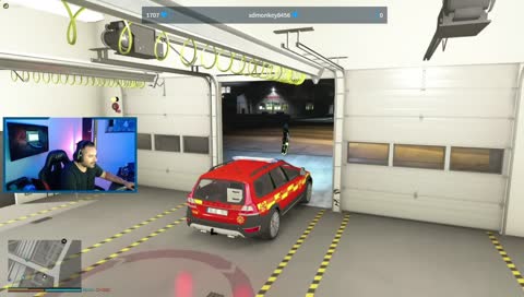 jaken efter brandbilen