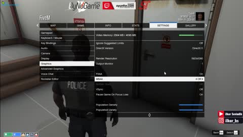 Sapuh Grafik ayarları