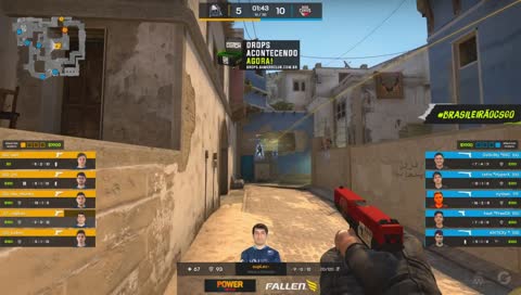 Pistol round vencido pela RED de CT | draft5.gg