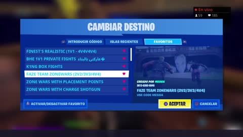 Faze 3v3 Zone Wars Code