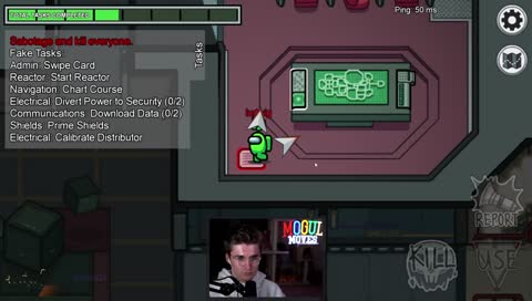 Ludwig sneaky kill in front of broken Among Us AI