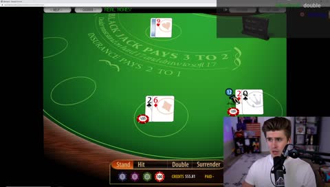 Ludwig teaches stream how to play blackjack