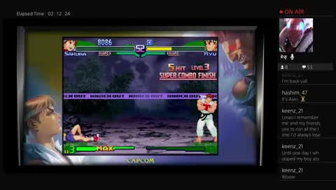 Sakura vs Ryu DOUBLE K.O
