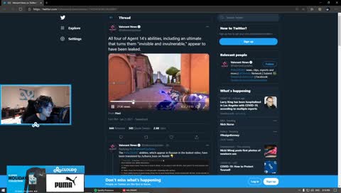 Tenz reacts to new agent (leak) - Press "watch full video" for whole thing