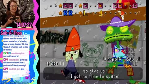 PaRappa toilet raid
