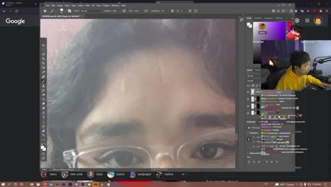 playing tic tac toe on my forehead