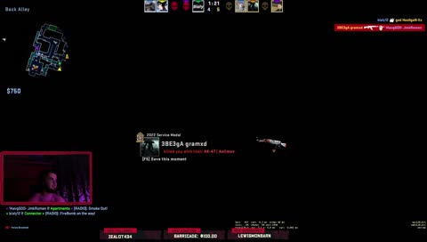 the nades u need to do when being pushed on B (=