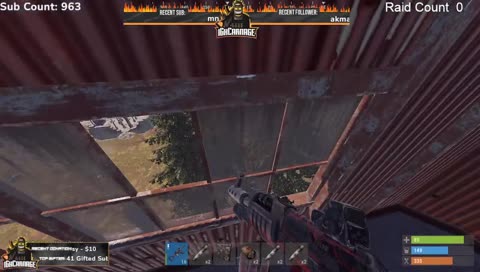 Kid Shoots Through Window And Stairs
