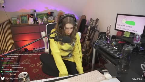 Julie show feet