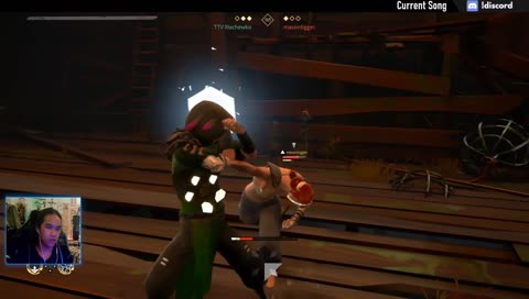 Music matches the end of the fight exactly