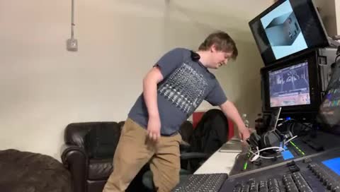Random man cleaning his MacBook with his own spit.