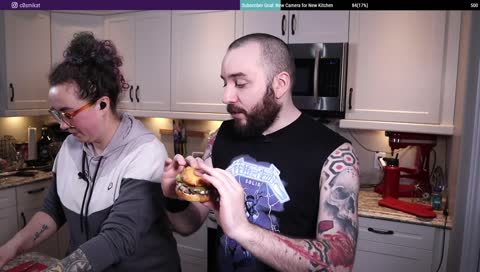 Burger cheers