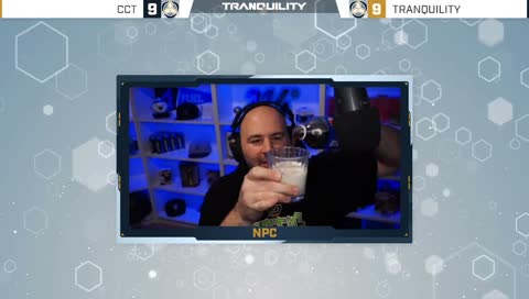 NPC drinks Pilk.
