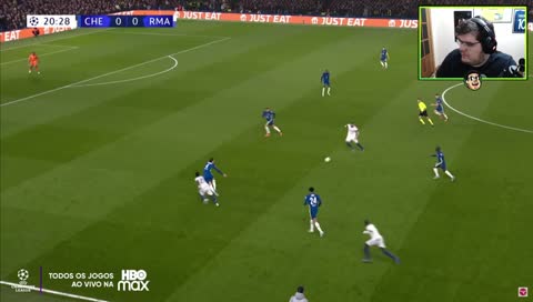 caze sobre o cruzamento do vinicius jr