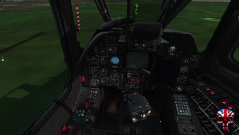 DCS World - Startup Sequence 08 = Black Shark Kamov Ka50 - SAI On, reset guage, Throttle work mode