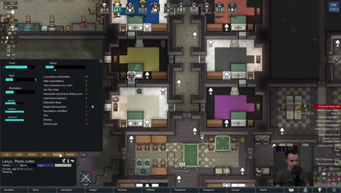 Classic RimWorld bed art
