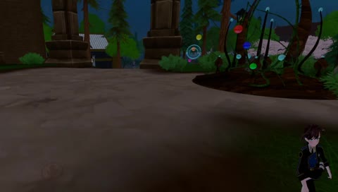 Portal opens and Carver runs through