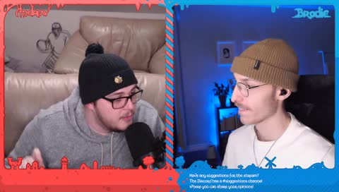 brodie gave andrew a frozen kiss