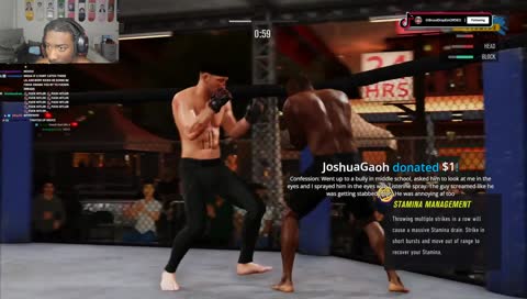 bruce knocks out 4conner  for black history month