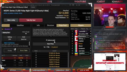 1k Friday Night Fight Payouts 