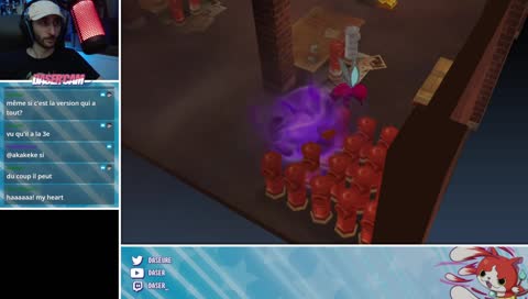 fou rire sur le plateau