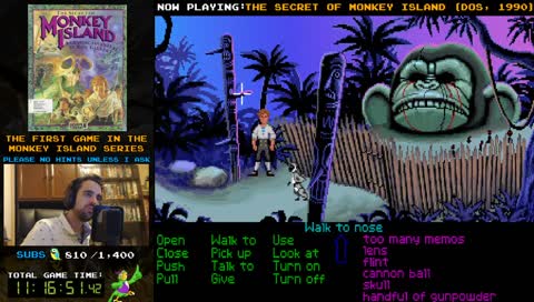 Standard puzzle reaction.