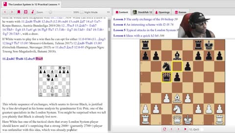 London System Greek Gift Bxd6 Qxd6 dxc5 Qxc5 Bxh7 Kxh7 Qh5+ Kg8 Ne4