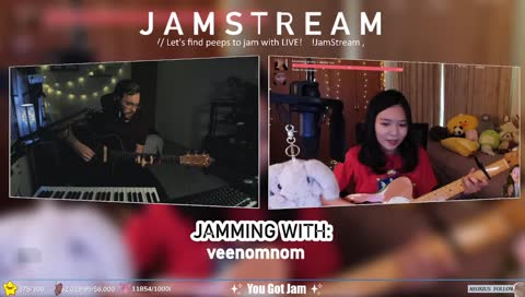 Vee jamming with MaceJams... impromptu collab...