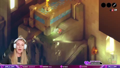 I hit it!!! (She didn't....)