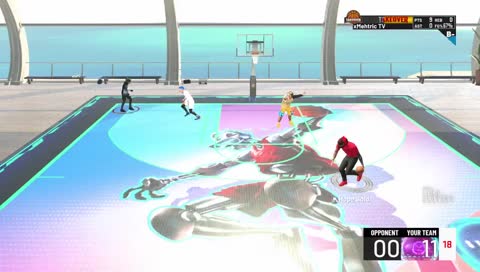 Nasty contact dunk