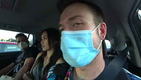 Water stuck in the middle of a weird Uber ride