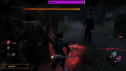 Diego getting scared by tombstone Myers swing