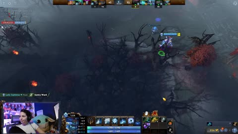 Jamming to her favorite tunes.