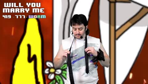 Moneyworms teaches you how to tie a tie.