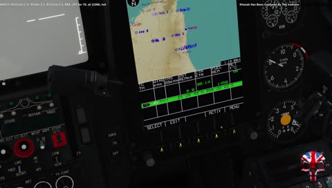 DCS World - Nav Map Setup 03 = Flight Plan: Edit, Select Draw, Edit, Insert, Green Box Placement